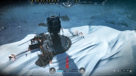 Frostpunk: Screen zum Spiel Strategie Titel Frostpunk.