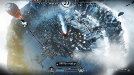 Frostpunk: Screen zum Spiel Strategie Titel Frostpunk.