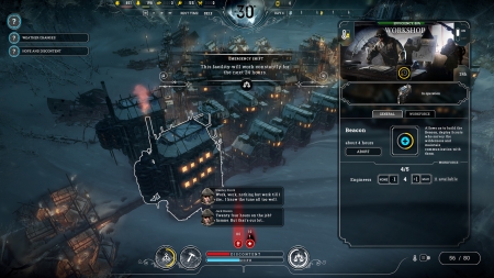 Frostpunk: Screen zum Spiel.