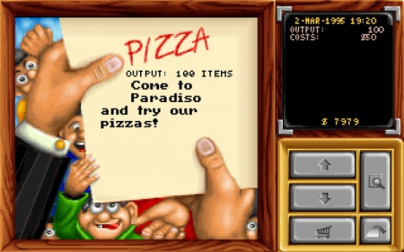  - Screen zum Spiel Pizza Connection.