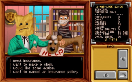  - Screen zum Spiel Pizza Connection.