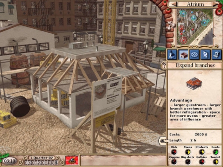  - Screen zum Spiel Pizza Connection 2.