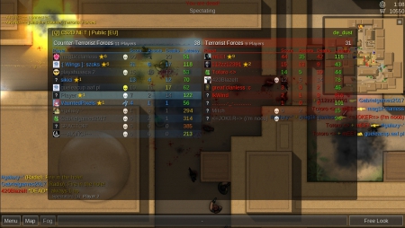  - Screen zum Spiel CS2D.