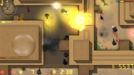  - Screen zum Spiel CS2D.
