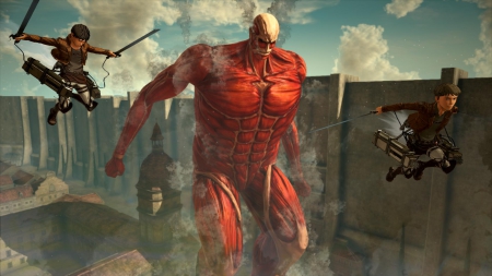  - Screen zum Spiel Attack on Titan 2.