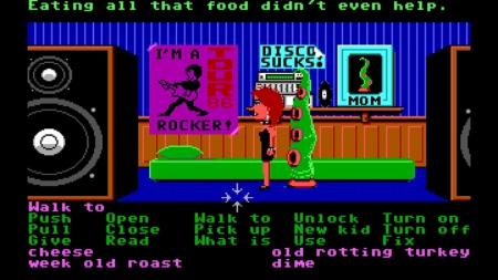  - Screen zum Spiel Maniac Mansion.