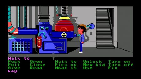  - Screen zum Spiel Maniac Mansion.
