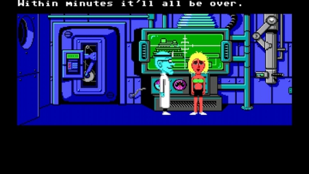  - Screen zum Spiel Maniac Mansion.