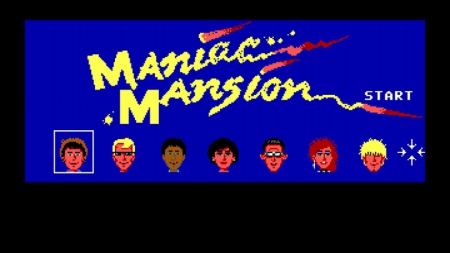  - Screen zum Spiel Maniac Mansion.