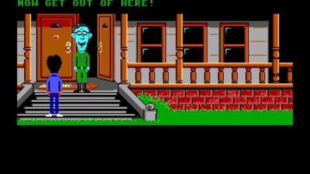  - Screen zum Spiel Maniac Mansion.