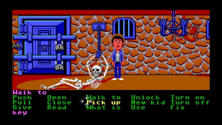 - Screen zum Spiel Maniac Mansion.