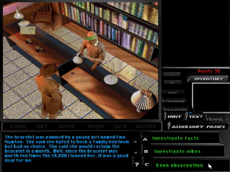  - Screen zum Spiel Tex Murphy: Under a Killing Moon.