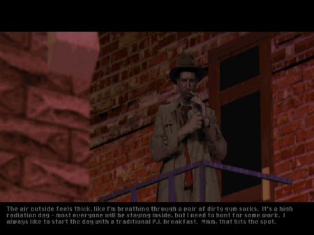  - Screen zum Spiel Tex Murphy: Under a Killing Moon.