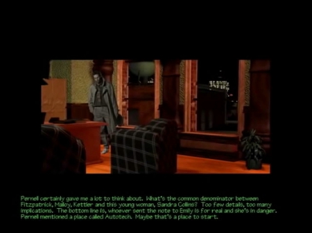  - Screen zum Spiel Tex Murphy: The Pandora Directive.