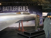 Battlefield 3 - Präsentationsgelände auf der GC 2011 mit einer ausrangierten MIG 21.