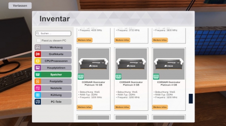 PC Building Simulator - Screenshots aus dem Spiel