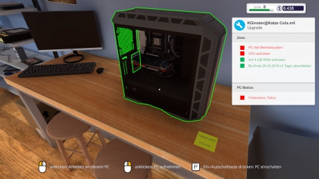 PC Building Simulator - Screenshots aus dem Spiel