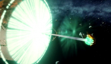  - Screen zum Spiel  Drone Swarm.