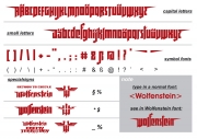 Wolfenstein: Wolfenstein Font.