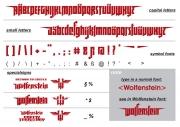 Wolfenstein - Wolfenstein Font.