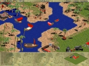 Age of Empires - Ein steinzeitlicher Hafen inklusive Fischerschiffchen, einer Bogenschützenanlage uvm.