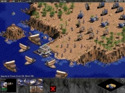 Age of Empires: The Rise of Rome - Berittene Einheiten, Fußtrupps und Schiffe treffen sich am Hafen.