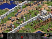 Age of Empires: The Rise of Rome: Rot wird vom Schlachtfeld gedrängt, der blaue Spieler scheint sich erfolgreich zur Wehr setzen zu können.