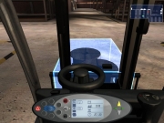 Gabelstapler-Simulator 2009: Screenshot aus der Gabelstapler-Simulation 2009