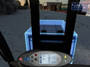 Gabelstapler-Simulator 2009: Screenshot aus der Gabelstapler-Simulation 2009