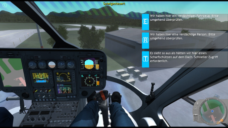 Polizeihubschrauber Simulator - Screen zum Spiel Polizeihubschrauber Simulator.