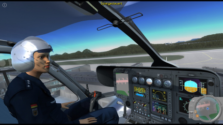 Polizeihubschrauber Simulator: Screen zum Spiel Polizeihubschrauber Simulator.