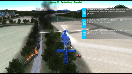 Polizeihubschrauber Simulator: Screen zum Spiel Polizeihubschrauber Simulator.