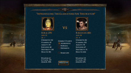 Age of Gladiators: Screen zum Spiel Age of Gladiators.
