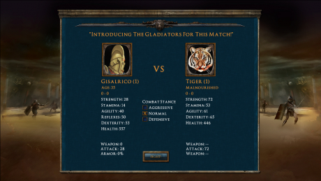 Age of Gladiators: Screen zum Spiel Age of Gladiators.