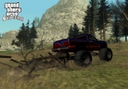 Grand Theft Auto: San Andreas - Düse mit einem kleinen Monstertruck durch die Gegend.