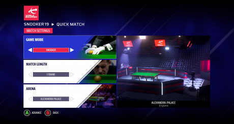 Snooker 19 - Screen zum Spiel Snooker 19.