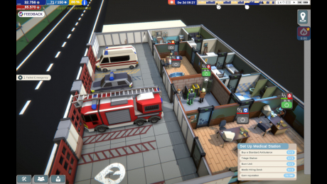 Rescue HQ - The Tycoon - Screen zum Spiel Rescue HQ - The Tycoon.