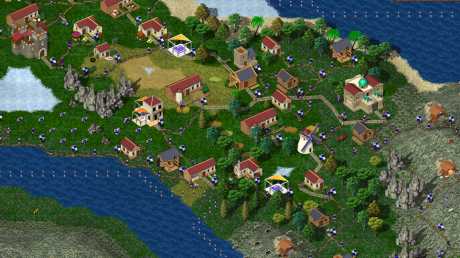 Widelands: Screen zum Spiel Widelands.