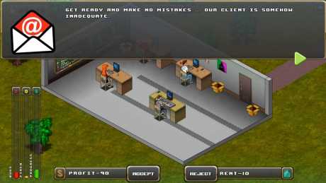 Gamedev simulator: Screen zum Spiel Gamedev simulator.