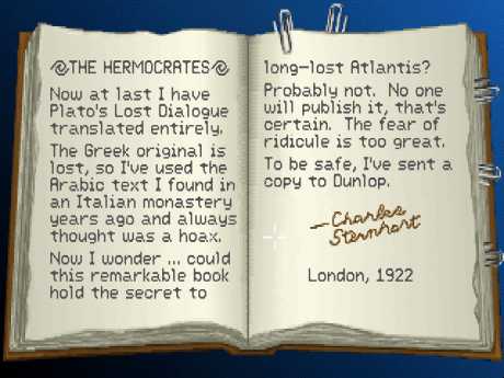 Indiana Jones and the Fate of Atlantis: Screen zum Spiel Indiana Jones and the Fate of Atlantis.