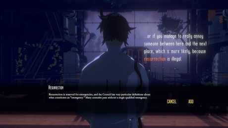 Necrobarista: Screen zum Spiel Necrobarista.