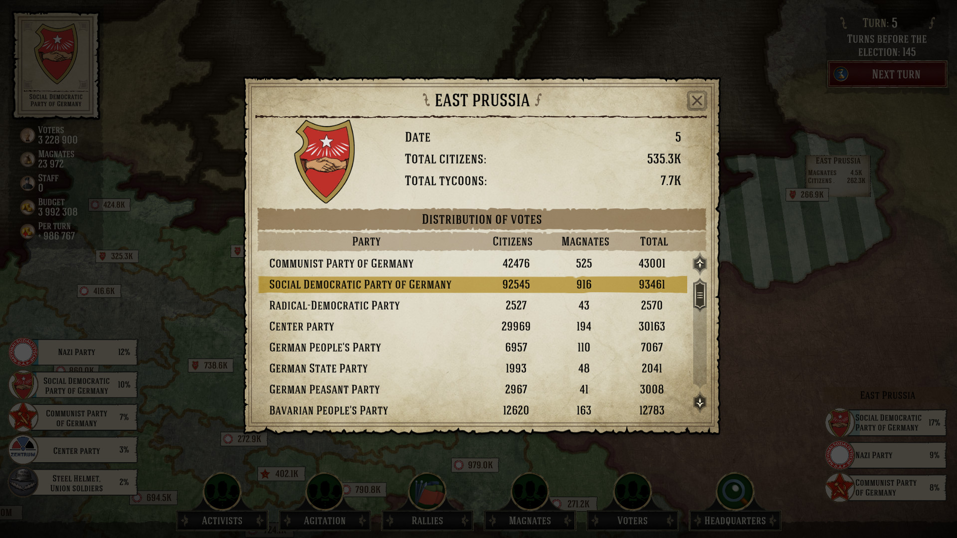 Evil Democracy: 1932: Screen zum Spiel Evil Democracy: 1932.