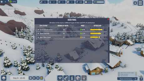 Snowtopia: Ski Resort Tycoon - Screen zum Spiel Snowtopia: Ski Resort Tycoon.