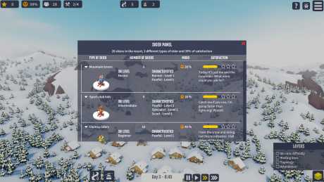 Snowtopia: Ski Resort Tycoon - Screen zum Spiel Snowtopia: Ski Resort Tycoon.