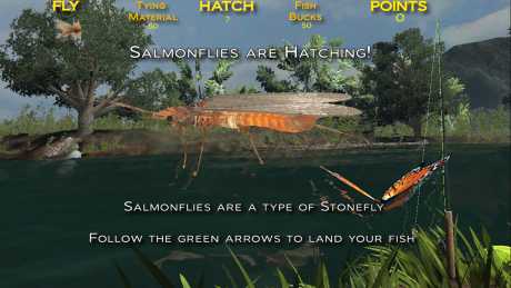 Fishing on the Fly: Screen zum Spiel Fishing on the Fly.