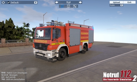 Notruf 112 - Die Feuerwehr Simulation 2: Showroom: Screen zum Spiel Notruf 112 - Die Feuerwehr Simulation 2: Showroom.