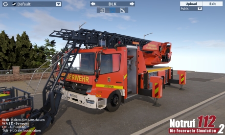 Notruf 112 - Die Feuerwehr Simulation 2: Showroom: Screen zum Spiel Notruf 112 - Die Feuerwehr Simulation 2: Showroom.