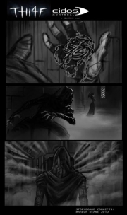 Thief: Storyboard zum Action-Adventure.