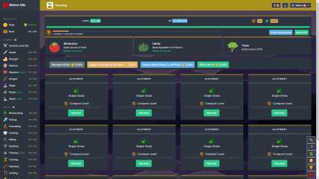 Melvor Idle - Screen zum Spiel Melvor Idle.