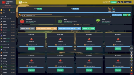 Melvor Idle - Screen zum Spiel Melvor Idle.